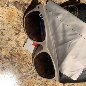 RayBan taupe New Wayfarer.